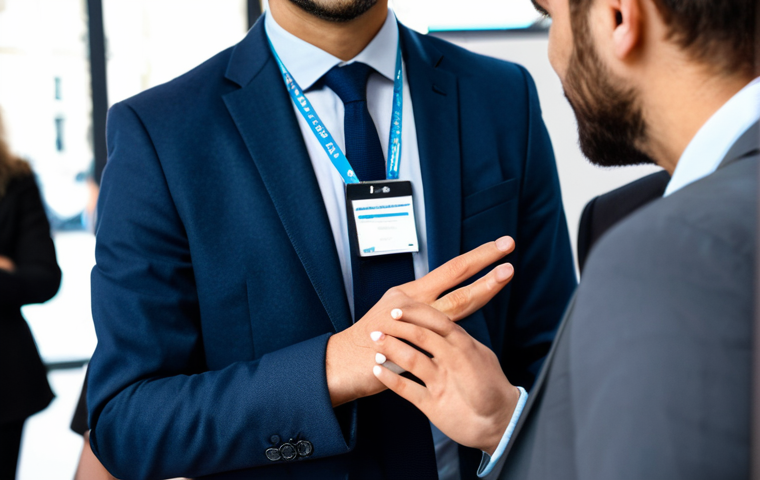 **

"A cybersecurity professional at a networking event in Paris, France. They are engaged in conversation with other professionals, business attire, name tag visible. Background includes event signage and professional decor. Focus on networking and career growth, fully clothed, safe for work, appropriate content, professional, perfect anatomy, correct proportions, natural pose, well-formed hands, proper finger count, natural body proportions."

**