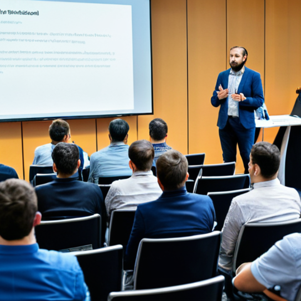 **

"A professional IT security expert, fully clothed in appropriate business attire, giving a presentation on cybersecurity threats like phishing, ransomware, and social engineering at a conference in Paris, France; modern conference hall background, attendees listening attentively, professional setting, safe for work, appropriate content, perfect anatomy, natural proportions, well-formed hands, proper finger count, professional, modest, family-friendly."

**